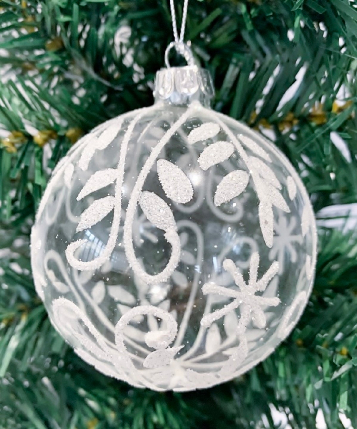 Árbol de Navidad Cristal Bolas colgantes Adornos Cristal esmerilado Bolas  de nieve Efecto nieve Brillante Ideal Decoración de bodas 4 Diseños  Conjunto de fiesta de 12 -  España