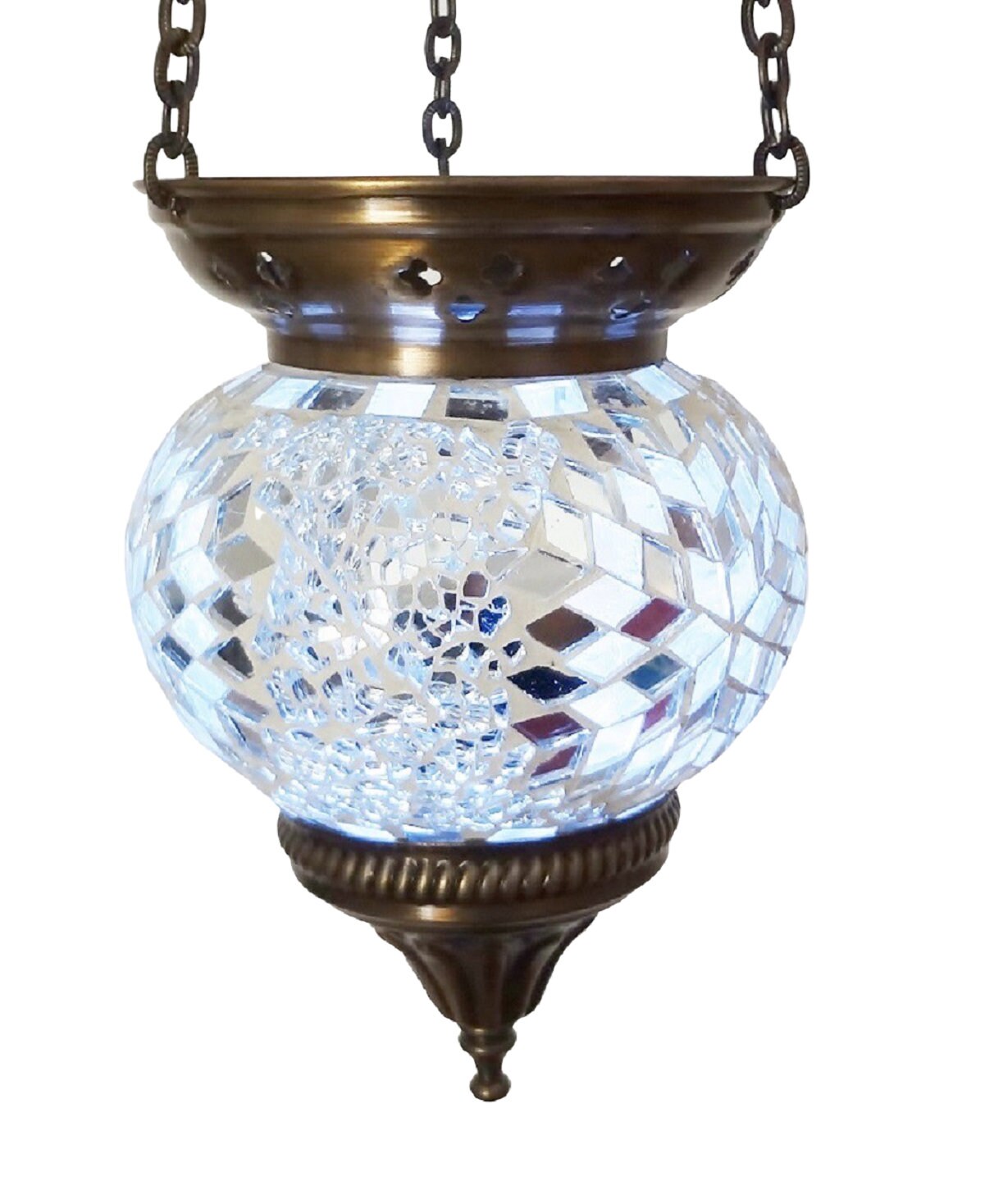 Turkish Moroccan Candle Holder Hanging Tealight Tiffany Style