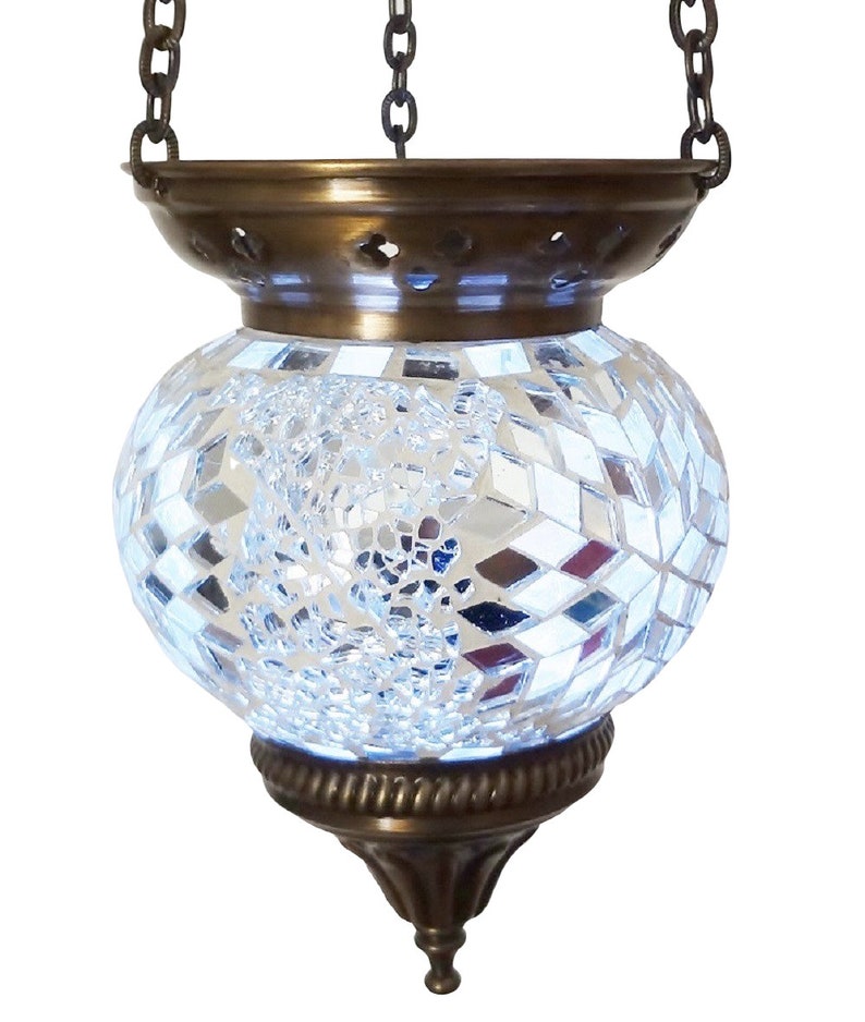 Turkish Moroccan Candle Holder Hanging Tealight Tiffany Style Etsy