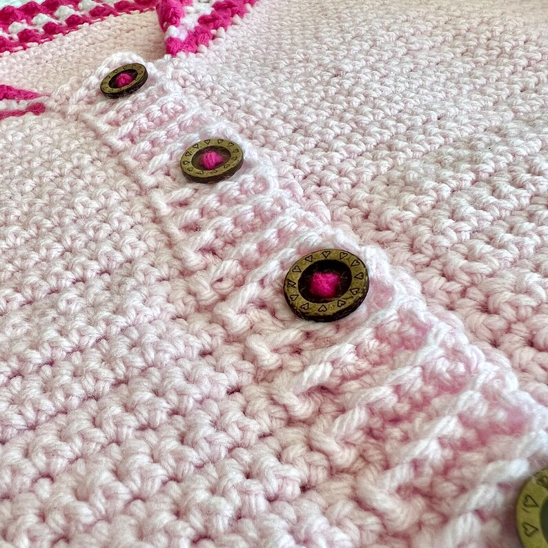 Crochet Varsity Inspired Cherry Blossom Jacket Etsy