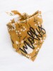 Personalized Mustard Woodland Dog Bandana 