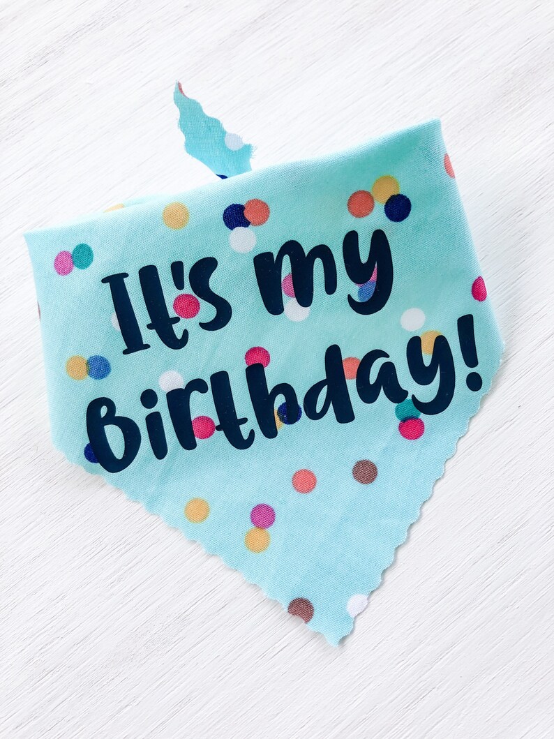 Its My Birthday Dog Bandana Etsy