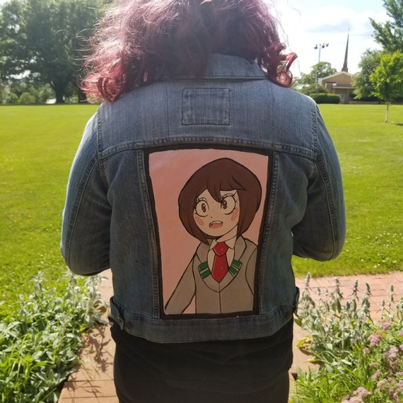 Featured image of post Painted Jean Jacket Anime : Custom painted denim jacket animal embellished hand painted jean jacket cat handpainted womens festival jean jacket hand painted clothing.