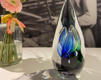 Wunderschöne handgefertigte Glasskulptur aus Glas