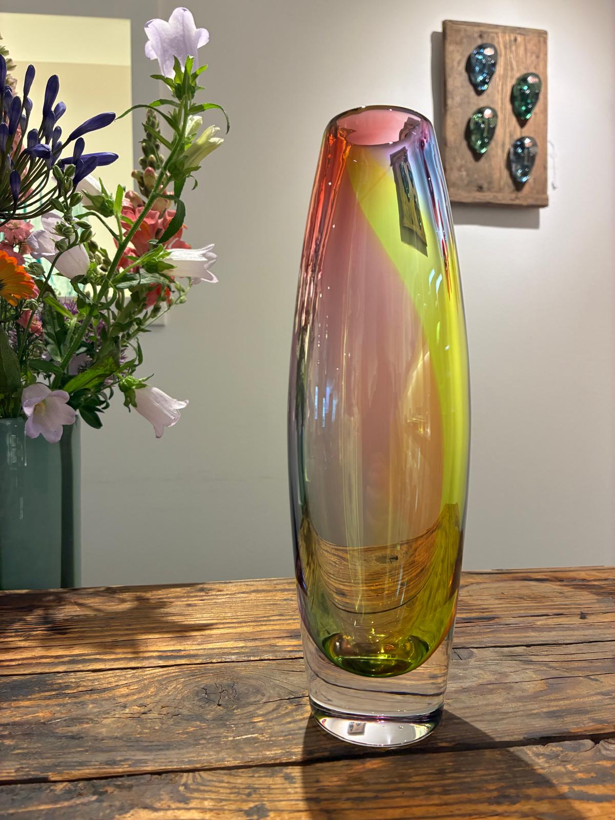 Rainbow glass vase - Etsy 日本