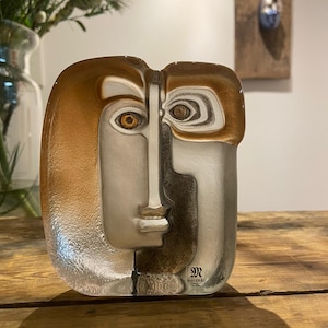 Crystal Masq Ideo by Mats Jonasson Maleras Sweden Art Glass