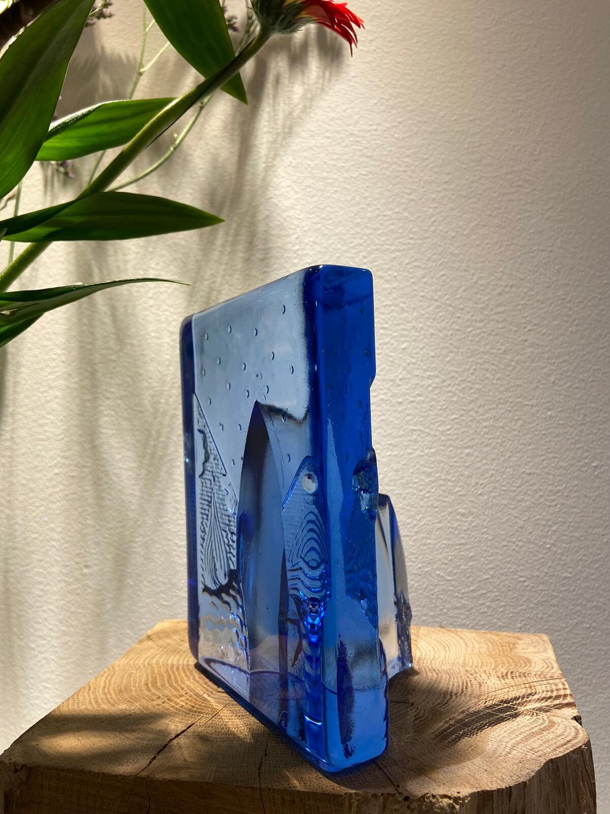 Kosta Boda 'four Elements' Door Bertil Vallien Art Glass Sweden - Etsy