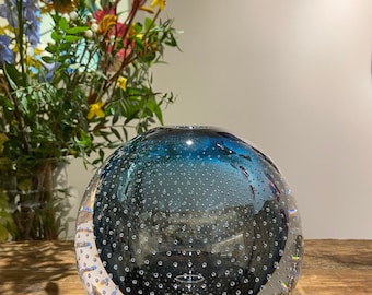 Art Glass Ball-Briefbeschwerer mit schönem reinem Luftmuster handgemacht in tranparent Farbe