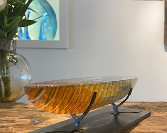 Kosta Boda Bertil Vallien Boat/Vessel Artist Collection Sweden glass art