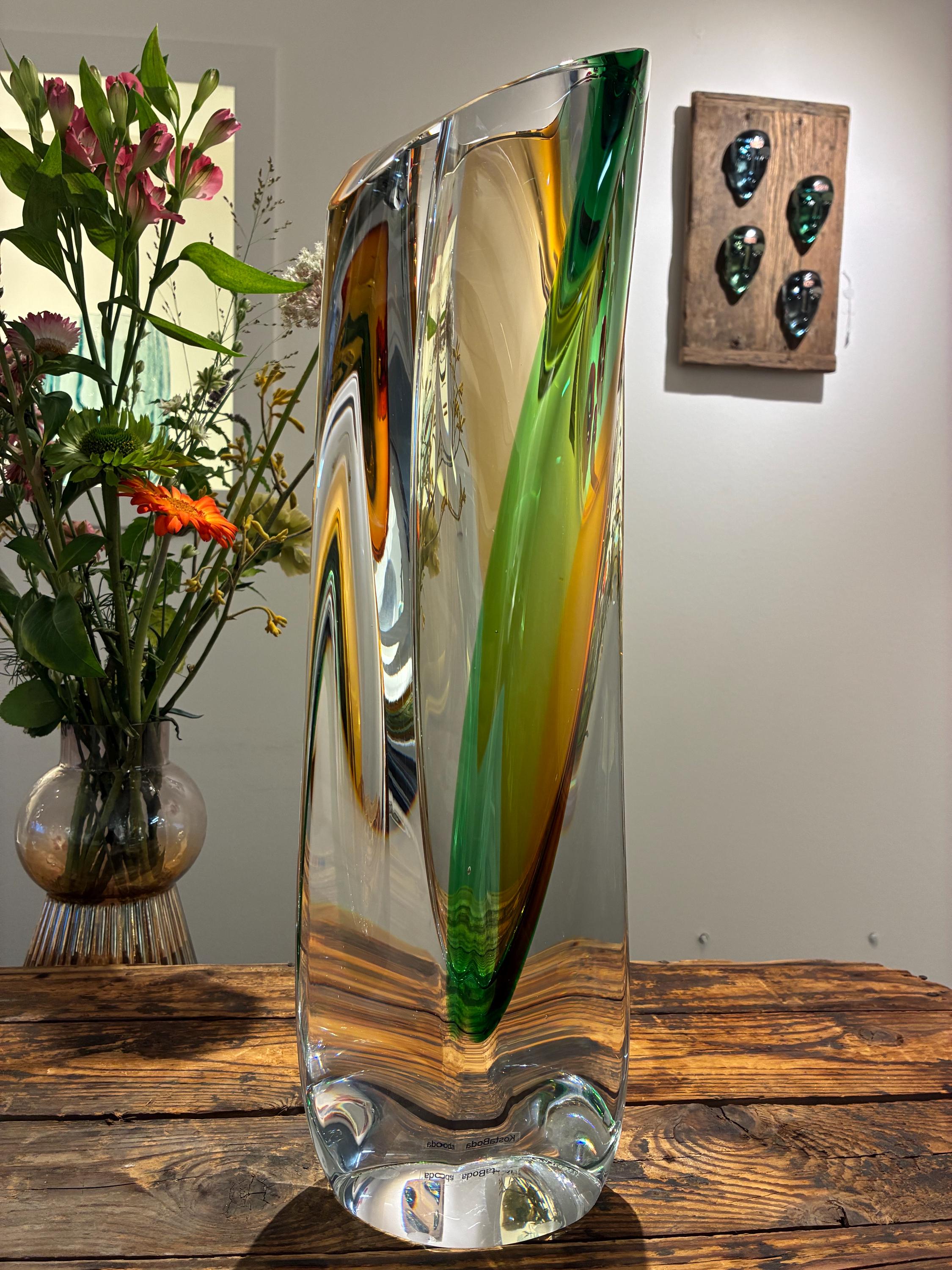 Kosta Boda Saraband Crystal Vase, 14