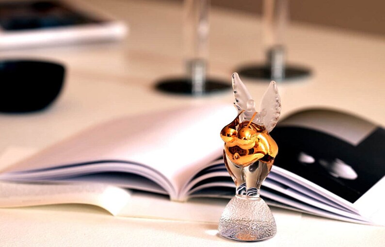 Kosta Boda, golden angel, glass