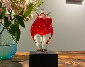 Kosta Boda 'four Elements' Door Bertil Vallien Art Glass Sweden