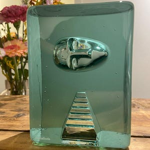 Kosta Boda &#39;Azur Stairs&#39; sculptuur van Bertil Vallien, Kosta Boda Art glas, Zweden
