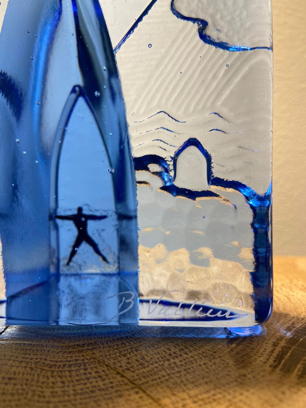 Kosta Boda オブジェ　Four Elements blues_lp.jpg