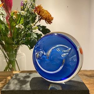 Exclusive art glass sculpture by Goran Wärff for Kosta Boda – Limited & signed edition | Swedish crystal collectors piece