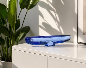 Kosta Boda Bertil Vallien boot handgemaakt kunstglas Zweden