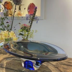 Kosta Boda exclusive vintage dish Vision  | Kosta Boda Limited edition Goran Warff Art Glass