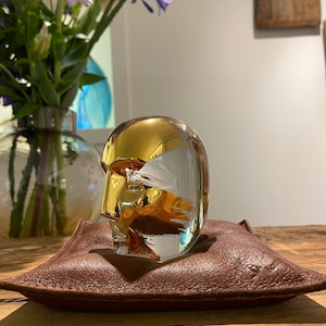 Kosta Boda Crystal sculpture &#39;Annual Brains&#39; by Bertil Vallien, Kosta Boda Art glass, Sweden