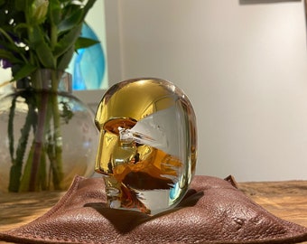 Mid Century Swedish Kosta Boda Art Glass Head From ”brains Mid Century Swedish Kosta Boda Art Glass Head From ”brains