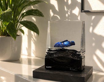 Kosta Boda Art Glass Sculpture: Bertil Vallien 'House of Mystery'