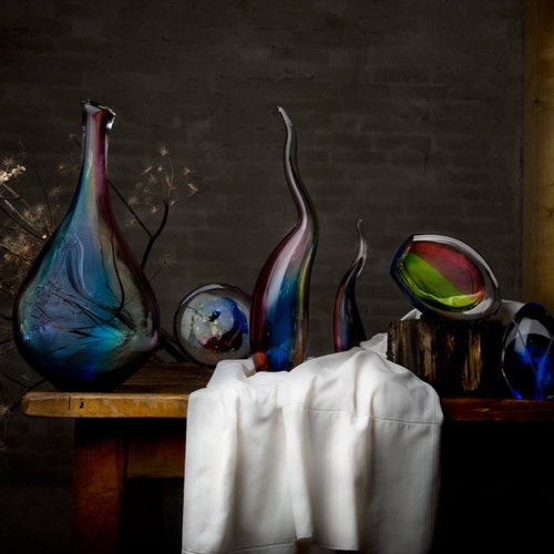 スウェーデンのコレクター向けクリスタル象像 - 限定版アート作品