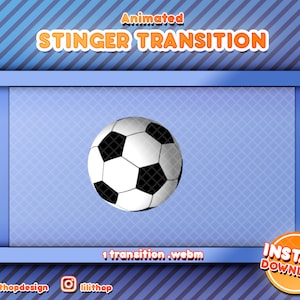 Transition of  football ball into an animated flying 3d