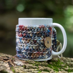 Road Trip Mug Cozy Pattern | Crochet Mug Wrap | Easy Mug Warmer | Coffee Cozy Crochet Pattern | Mug Sweater Instructions image 1