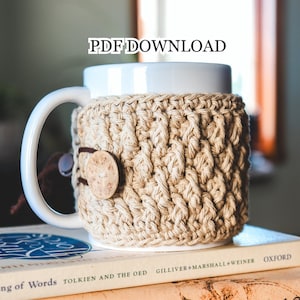 Cedar Mug Cozy Pattern | Crochet Mug Wrap | Mug Warmer Crochet Pattern | Mug Sweater Instructions | Crochet Patterns for Gifts