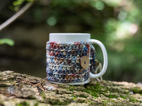 Road Trip Mug Cozy Pattern | Crochet Mug Wrap | Easy Mug Warmer | Coffee Cozy Crochet Pattern | Mug Sweater Instructions