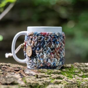 Gezellig patroon cedermok | Gehaakte mokomslagdoek | Mokwarmer haakpatroon | Instructies voor moktrui | Haakpatronen voor cadeaus