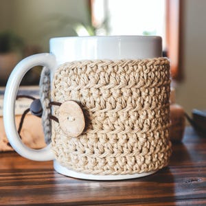 Road Trip Mug Cozy Pattern | Crochet Mug Wrap | Easy Mug Warmer | Coffee Cozy Crochet Pattern | Mug Sweater Instructions image 6