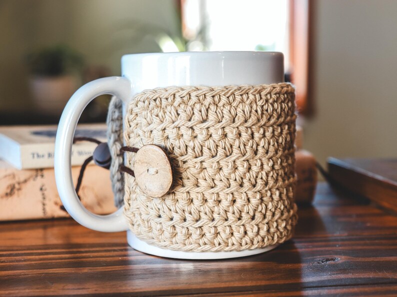 Road Trip Mug Cozy Pattern | Crochet Mug Wrap | Easy Mug Warmer | Coffee Cozy Crochet Pattern | Mug Sweater Instructions image 6