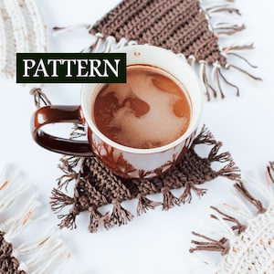 Treetop Mug Rug Pattern | Crochet Coaster Pattern | Kitchen Decor Tutorial | Crochet Gift Instructions | Quick & Easy Crochet Pattern