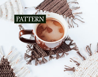 Treetop Mug Rug Pattern | Crochet Coaster Pattern | Kitchen Decor Tutorial | Crochet Gift Instructions | Quick & Easy Crochet Pattern