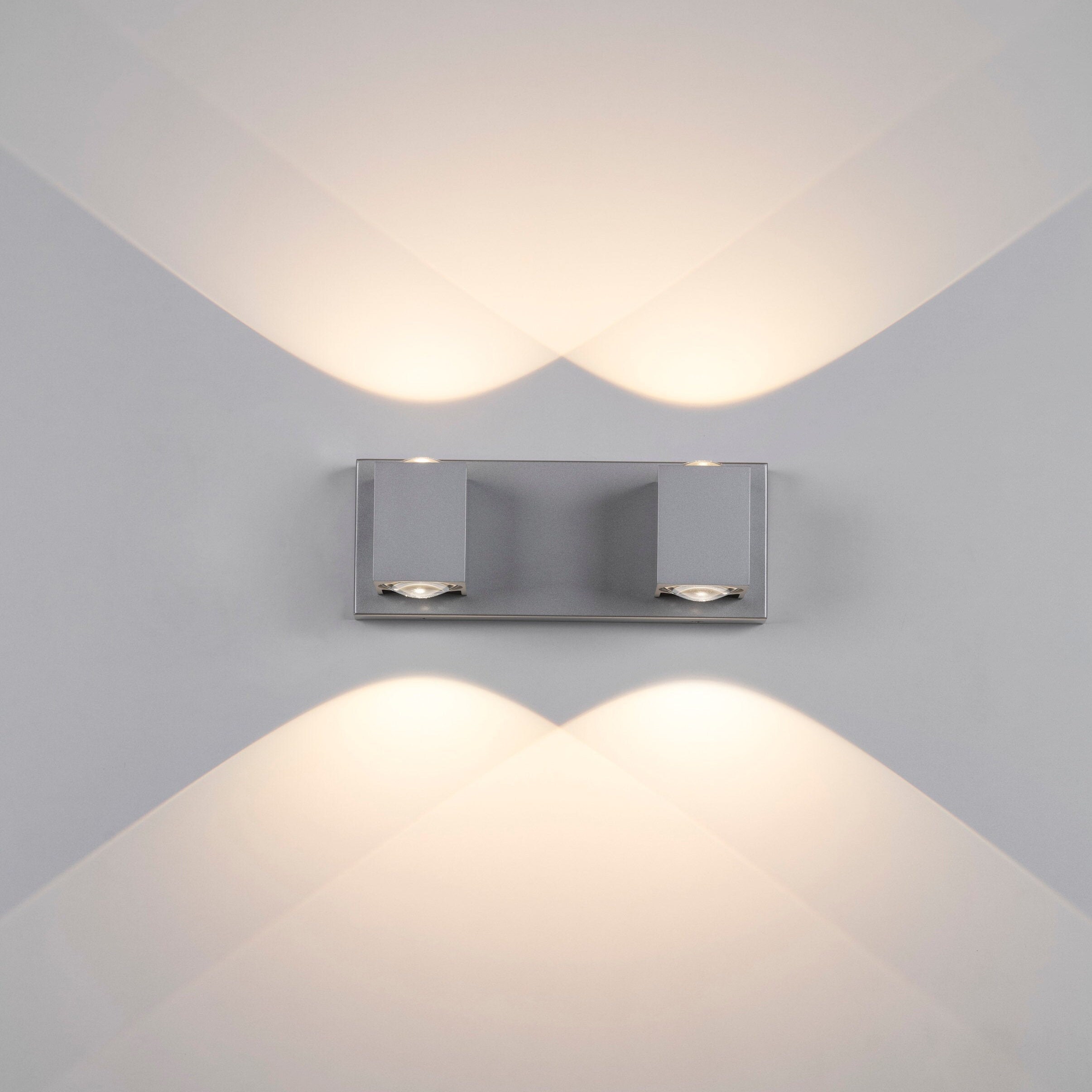 LED Wall Lamp Dimmable 2lights Wall Sconce Light up Down Etsy