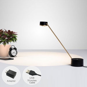 Tubicen Touch Desk Lamp, Eye-Caring Flexible Table Lamp, Focus on Thinking Writing Lamp for Home Office, 3-Way LED Dimmable Table Light