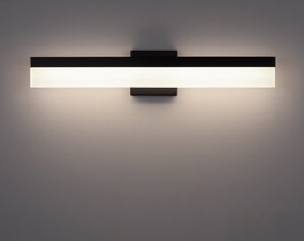 Tubicen LED Dimmable Salle de bain Vanity Light, Applique de salle de bain linéaire moderne, Vanity Wall Light Fixuture Over Mirror, Metal Vanity Bar Light