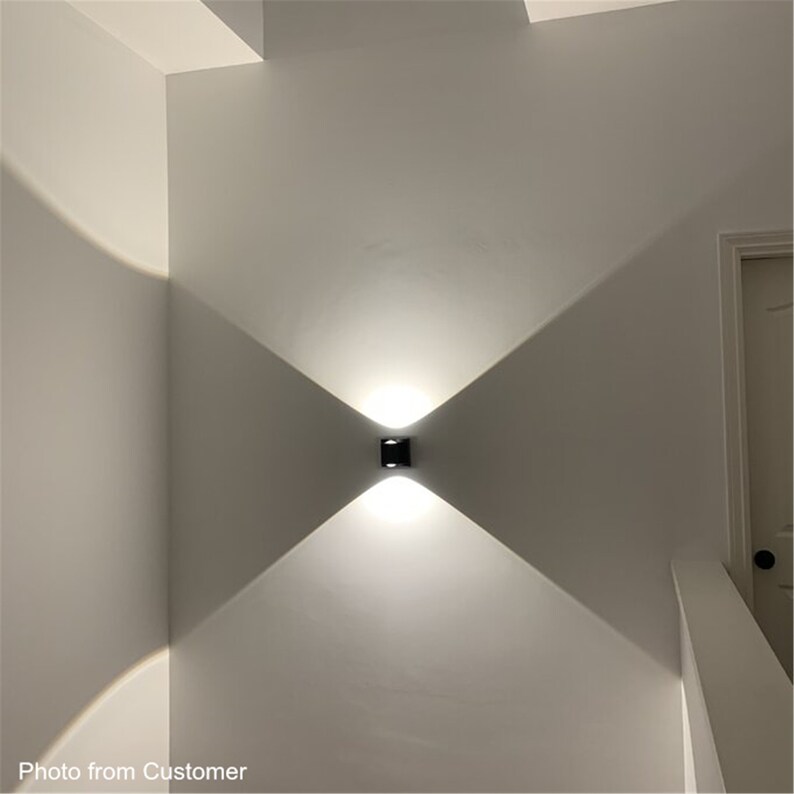 LED Dimmable Wall Sconce Lighting up Down Indoor Aluminum - Etsy