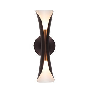 Tubicen Indoor Wall Sconce Light Up Down,Unique Linear Wall Lamp,Metal Sconce Lighting Fixture,Modern LED Wall Light for Living Room Bedroom
