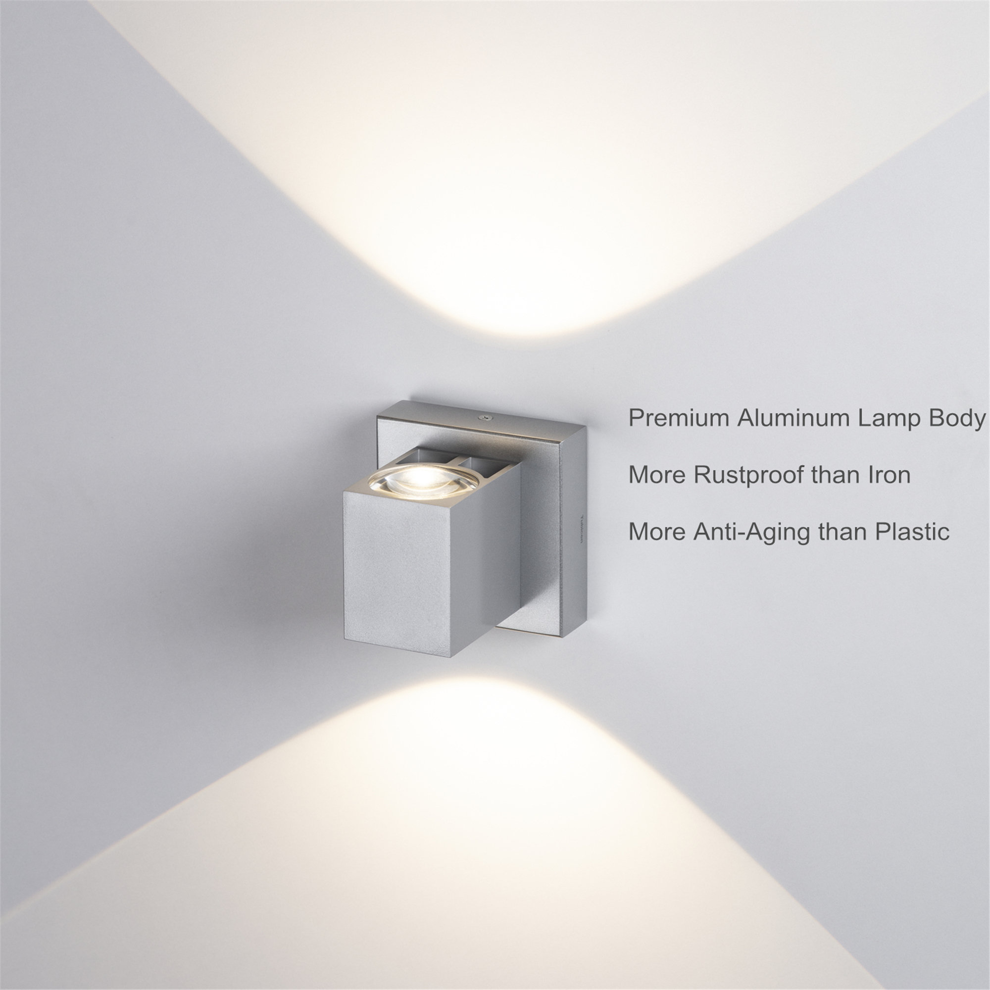 LED Dimmable Wall Sconce Lighting Up Down Indoor Aluminum Etsy