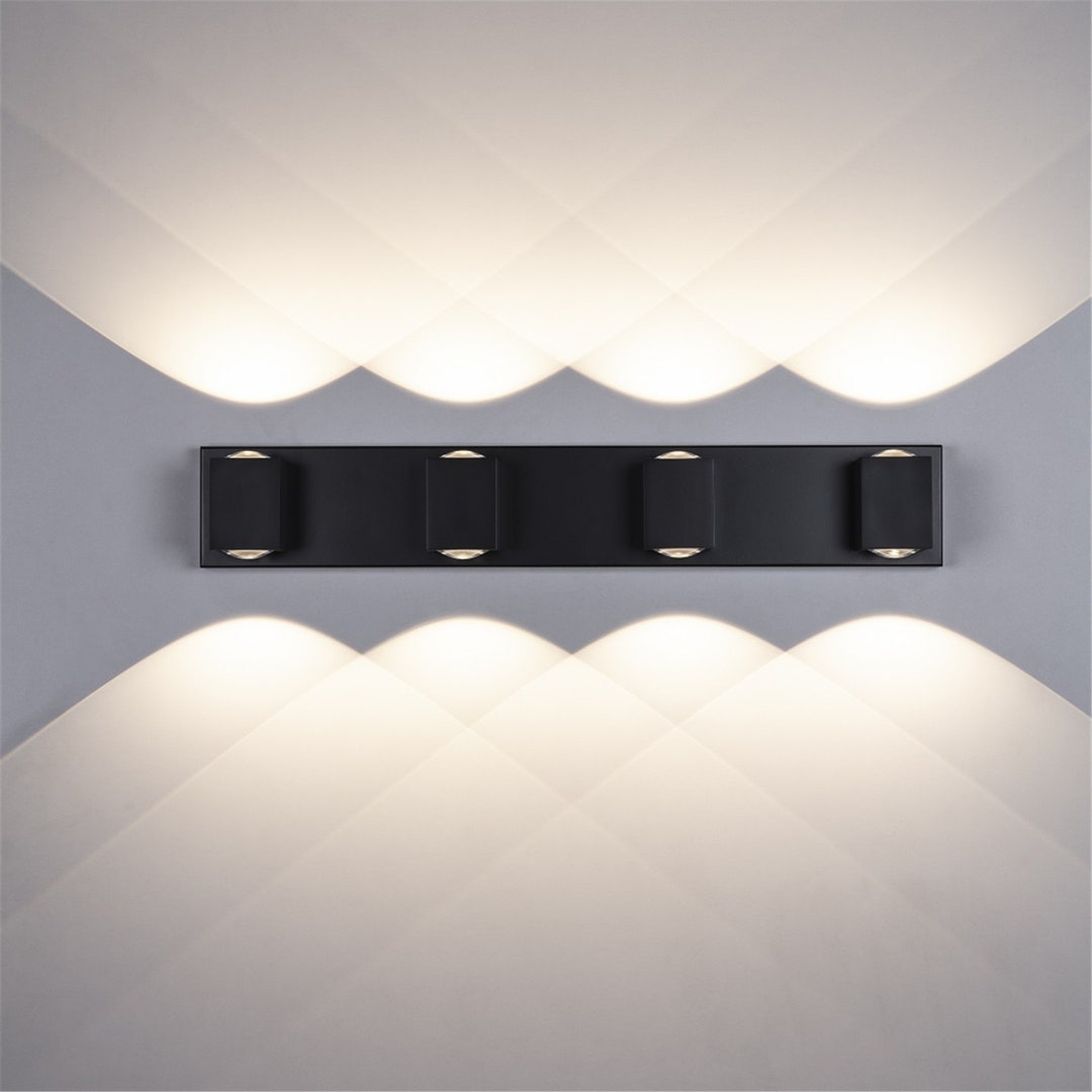 Dimmable Bathroom Wall Sconce, 4 Light Vanity Light Fixture, Indoor ...