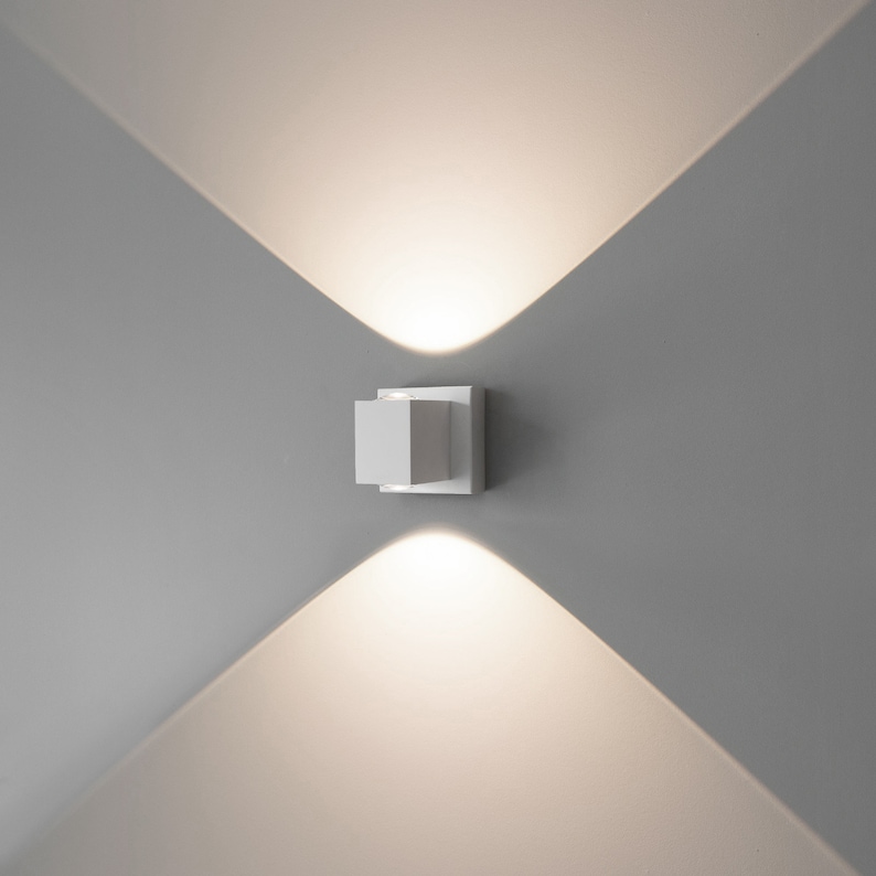 LED Dimmable Wall Sconce Lighting up Down Indoor Aluminum - Etsy