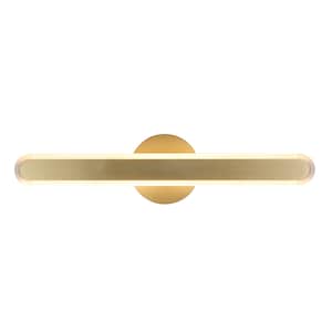 May include: A gold-toned wall sconce with a rectangular light fixture and a round base.