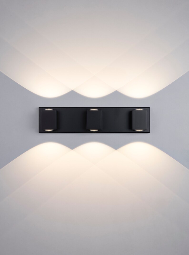 LED Dimmable Bathroom Wall Sconce Lighting Fixture 30W LED Etsy