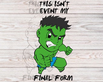 Baby Hulk SVG: Avengers Superhero Vector (Digital Download)