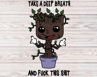 Baby Groot Middle Finger SVG: Guardians of the Galaxy File (Digital Download)