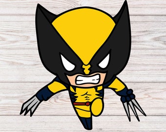 Wolverine svg, Wolverine, Baby Wolverine svg, Logan svg, Logan, X-Men, Wolverine silhouette, Superhero svg, Superhero, Hugh Jackman svg