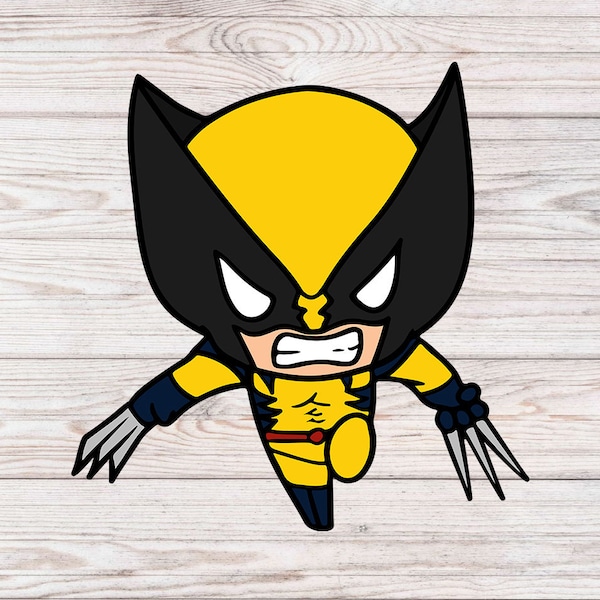 Wolverine svg, Wolverine, Baby Wolverine svg, Logan svg, Logan, X-Men, Wolverine silhouette, Superhero svg, Superhero, Hugh Jackman svg