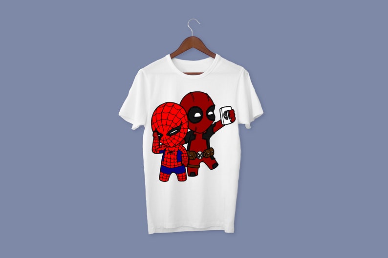 Download Little Spiderman Deadpool Selfie svg Spiderman svg Baby | Etsy