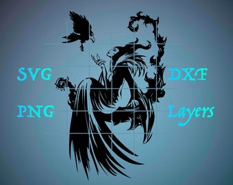 Witch, Witch svg, Maleficent svg, Maleficent vector, Halloween svg, Halloween Witch, Witch Maleficent,Evil Queen svg, Maleficent Villain svg
